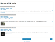 Tablet Screenshot of naturewalkindia.blogspot.com