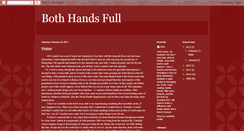 Desktop Screenshot of bothhandsfull.blogspot.com