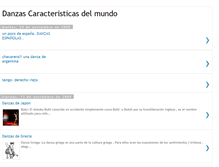 Tablet Screenshot of danzascaracteristicasdelmundo.blogspot.com