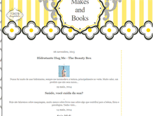 Tablet Screenshot of makesandbooks.blogspot.com