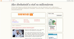 Desktop Screenshot of ako-zbohatnut.blogspot.com