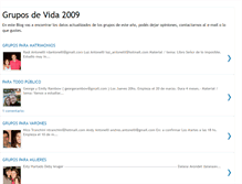 Tablet Screenshot of gruposdevida09.blogspot.com