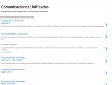 Tablet Screenshot of comunicacionesunificadas.blogspot.com