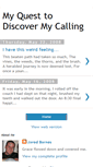 Mobile Screenshot of myquesttodiscovermycalling.blogspot.com
