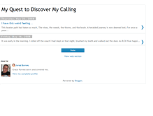 Tablet Screenshot of myquesttodiscovermycalling.blogspot.com