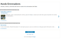 Tablet Screenshot of mundoentrenadores.blogspot.com