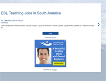 Tablet Screenshot of eslteachingjobsinsouthamerica.blogspot.com