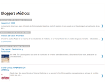 Tablet Screenshot of bloggersmedicos.blogspot.com