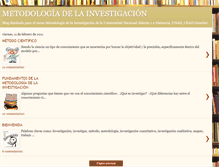 Tablet Screenshot of metodologiainvestigacionunad.blogspot.com