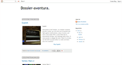 Desktop Screenshot of dossier-aventura.blogspot.com