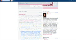 Desktop Screenshot of lifepassingbye.blogspot.com