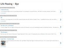 Tablet Screenshot of lifepassingbye.blogspot.com