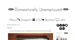 Desktop Screenshot of domesticallyunemployed.blogspot.com