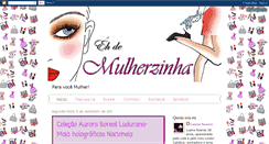 Desktop Screenshot of ehdemulherzinha.blogspot.com