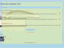 Tablet Screenshot of educadorinfantil2011.blogspot.com
