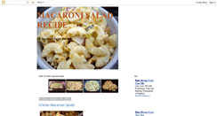 Desktop Screenshot of macaronisaladrecipe.blogspot.com