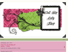 Tablet Screenshot of civilwarladyshop.blogspot.com