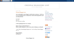 Desktop Screenshot of chennaibloggers.blogspot.com