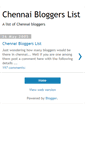 Mobile Screenshot of chennaibloggers.blogspot.com