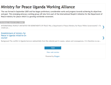 Tablet Screenshot of ministryforpeaceugandaalliance.blogspot.com