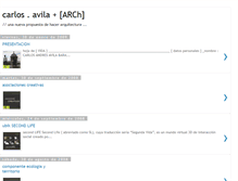 Tablet Screenshot of carlosavilaarquitectura.blogspot.com