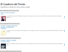 Tablet Screenshot of cuadernoferoes.blogspot.com