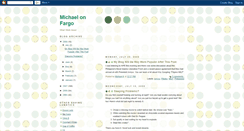 Desktop Screenshot of michaelonfargo.blogspot.com