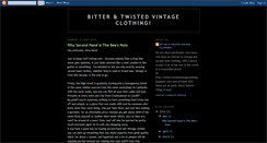 Desktop Screenshot of bittertwistedvintageclothing.blogspot.com