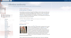 Desktop Screenshot of effortlessmediocrity.blogspot.com