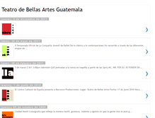 Tablet Screenshot of bellasartesguatemala.blogspot.com