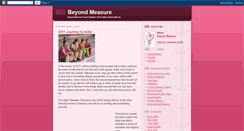 Desktop Screenshot of beyondmeasurearts.blogspot.com