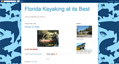 Desktop Screenshot of floridakayakgear.blogspot.com