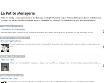 Tablet Screenshot of lapetitemenagerie.blogspot.com