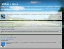 Tablet Screenshot of palabrasypasos.blogspot.com