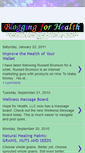 Mobile Screenshot of judy-blogging4health.blogspot.com