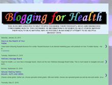 Tablet Screenshot of judy-blogging4health.blogspot.com