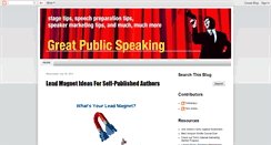 Desktop Screenshot of greatpublicspeaking.blogspot.com