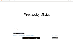 Desktop Screenshot of franciselle.blogspot.com