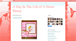 Desktop Screenshot of horsebunny.blogspot.com