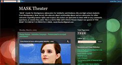 Desktop Screenshot of masktheater.blogspot.com