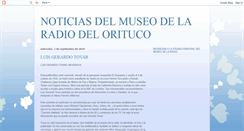 Desktop Screenshot of noticiasdelmuseodelaradiodelorituco.blogspot.com