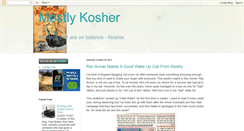 Desktop Screenshot of mostlykosher.blogspot.com