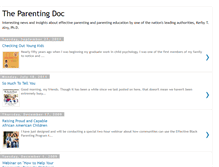 Tablet Screenshot of parentingdoc.blogspot.com