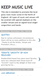 Mobile Screenshot of keepmusiclive.blogspot.com