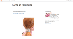 Desktop Screenshot of la-vie-en-rosemarie.blogspot.com