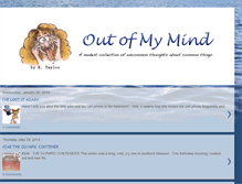 Tablet Screenshot of outofmymindbykt.blogspot.com