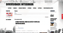 Desktop Screenshot of diversidadeintegrada.blogspot.com