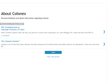 Tablet Screenshot of colonex-info.blogspot.com