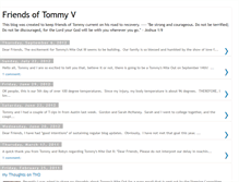 Tablet Screenshot of friendsoftommyv.blogspot.com