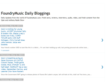 Tablet Screenshot of foundrymusic.blogspot.com